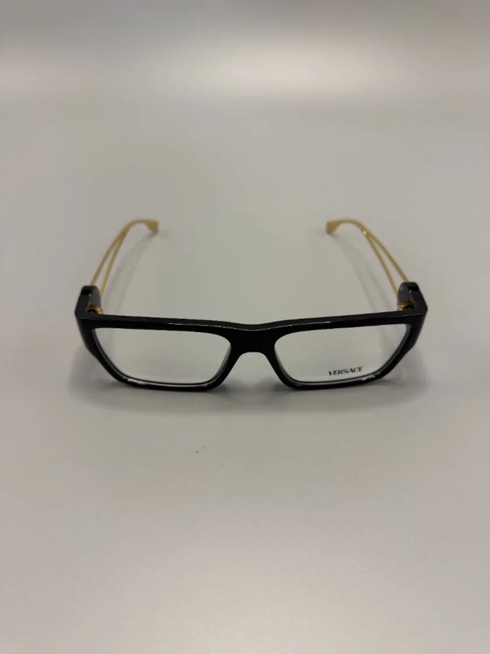 TITLE Versace MOD 3359 GB1 Black Gold Eyeglasses 56-16-140 Made in Italy